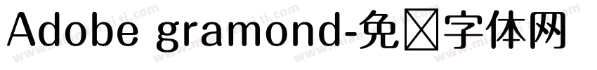 Adobe gramond字体转换